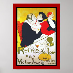 Plakat Berühmte Künstler Lautrec reine de joie 189