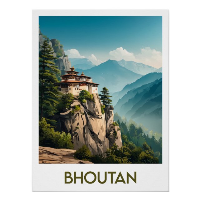Plakat Bhutan Poster (Vorderseite)