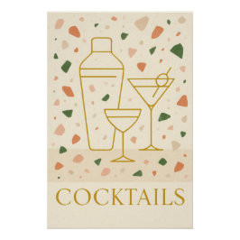 Plakat Cocktails - Villa Mediterrane. Poster