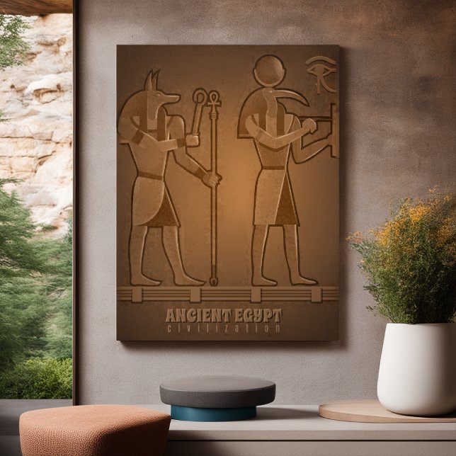 Plakat der altägyptischen Zivilisation (Von Creator hochgeladen)