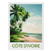 Plakat der Elfenbeinküste