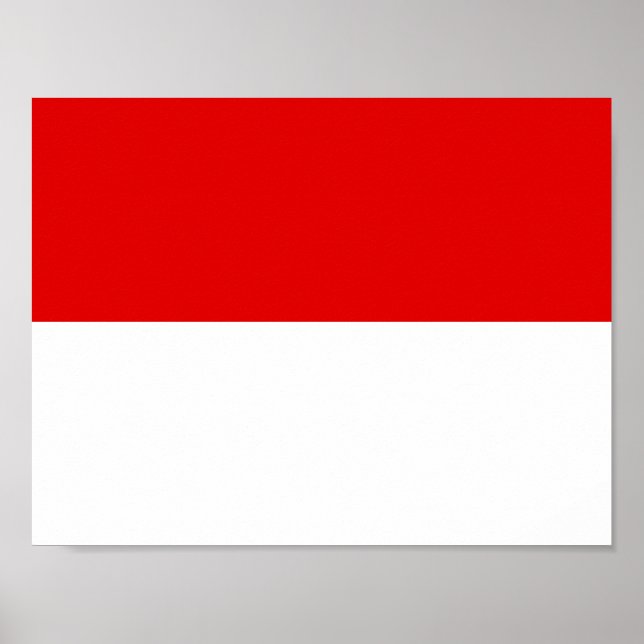 Plakat der Flagge Hessens (Vorne)