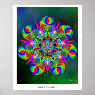 Plakat der Regenbogen-Frequenz-7