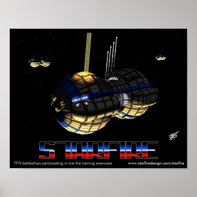 Plakat der TFN-Battleships-Ausbildung (Vorne)
