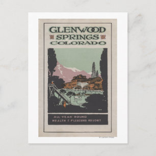 Plakat des Gesundheits Resorts # 2 Postkarte
