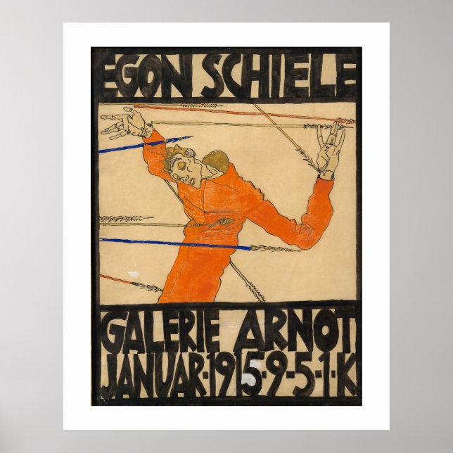 PLAKAT : EGON SCHIELE : 1914 -1915 (Vorne)