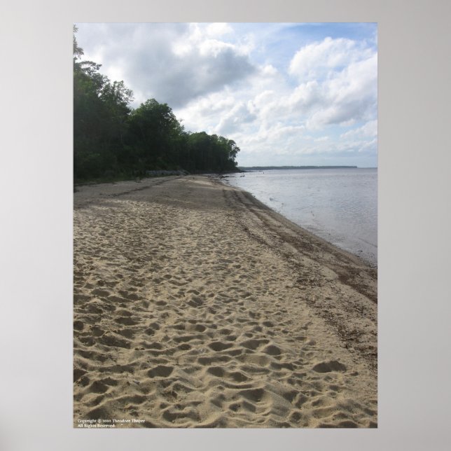 Plakat "Entlang des Strandes" (Vorne)