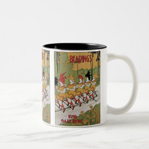 Plakat für Bearings Fahrräder Zweifarbige Tasse