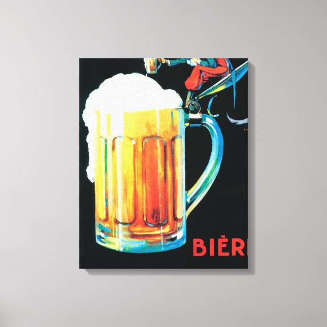 Plakat für Bier von Chartres Leinwanddruck (Vorderseite)