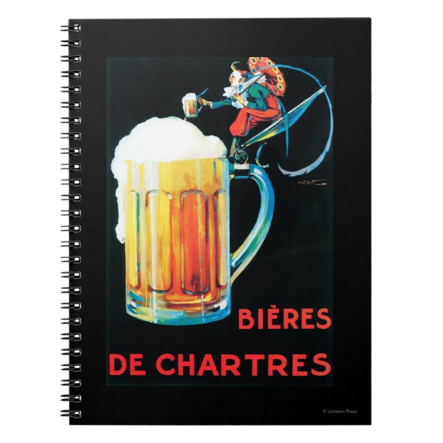 Plakat für Bier von Chartres Notizblock (Vorderseite)