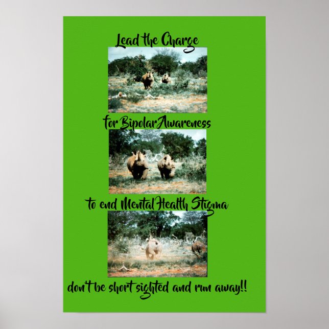 Plakat für bipolare Bewusstseinsbildung (Vorne)