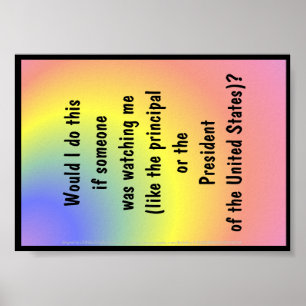 Plakat für Charakter-Entwicklung