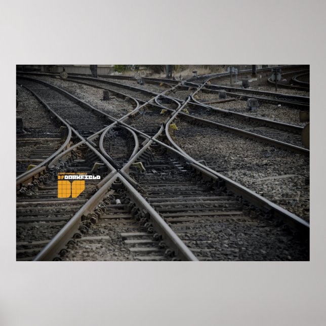 Plakat für Darkfield-Zugschienen (Vorne)