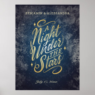 Plakat für das Event 'Eine Nacht unter den Sternen
