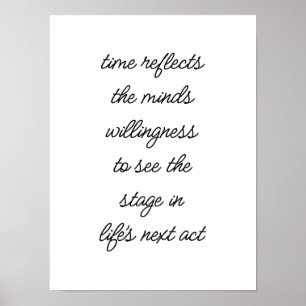 Plakat für den nächsten Akt des Lebens