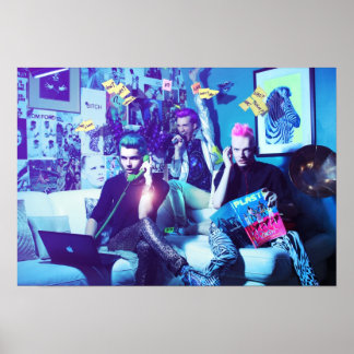 Plakat für die Plastikpaläste