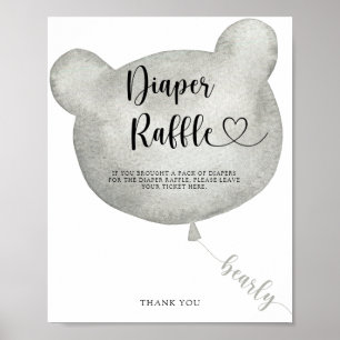 Plakat für die Verlosung von Balloonbären