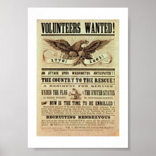 Plakat für die Wiederbelebung ziviler Kriege