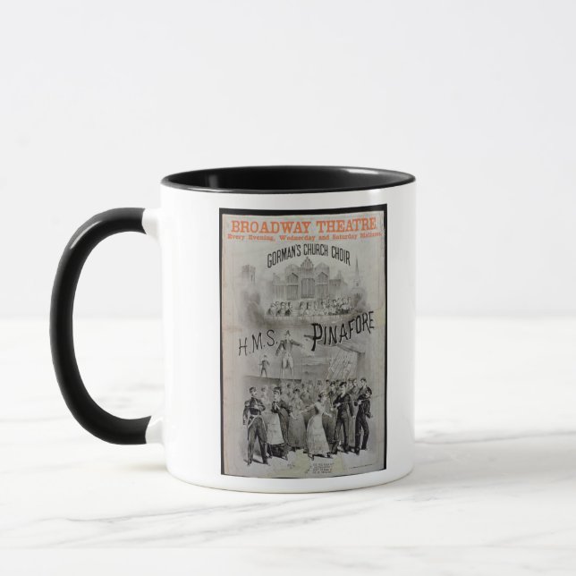 Plakat für "HMS-Kinderschürze", durchgeführt durch Tasse (Links)