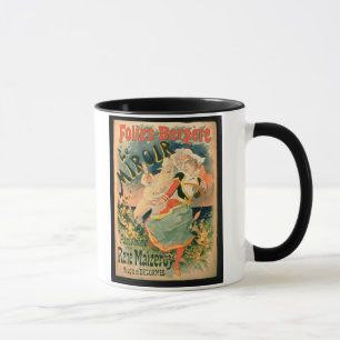 Plakat für "Le Miroir" beim Folies-Bergere, ein PA Tasse