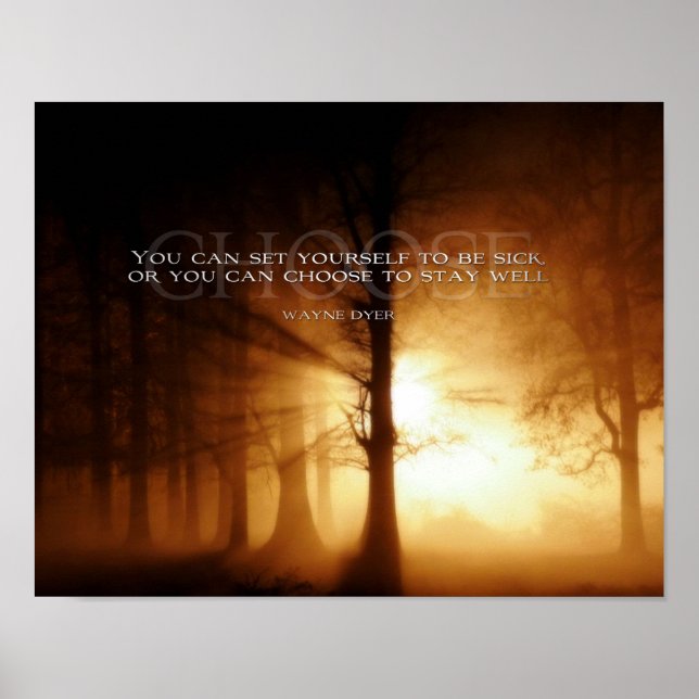 Plakat für Motivierend Gewichtsabnahme - wählen Si (Vorne)