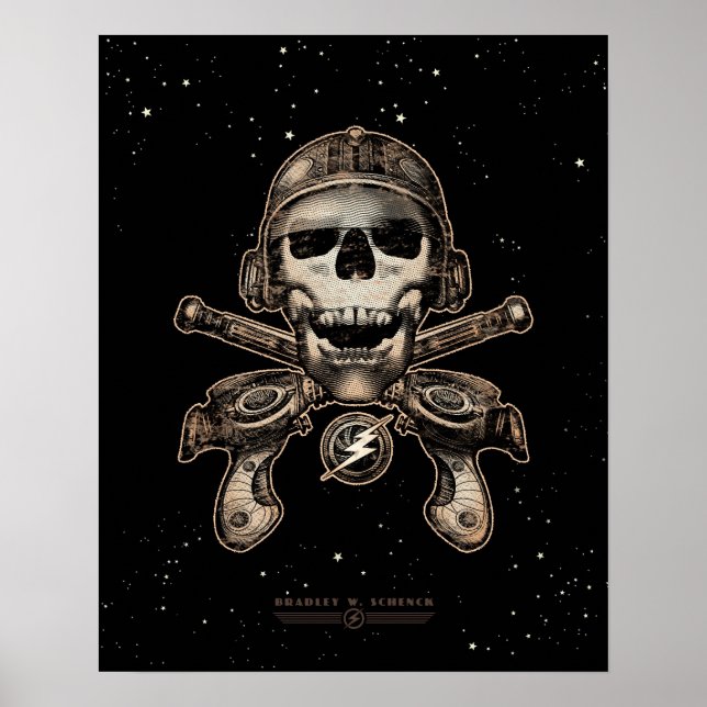 Plakat für Piraten im Weltraum (Gewehre) (16x20") (Vorne)