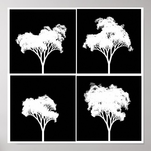 Plakat für rekursive Bäume (Vorne)