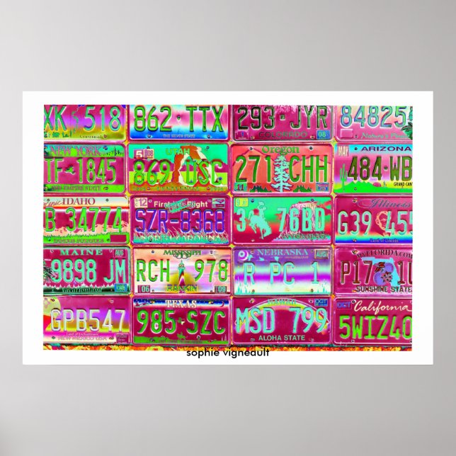 Plakat für Vintage Teller (Vorne)