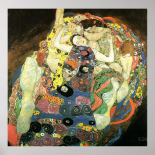 Plakat Gustav Klimt ~ das Mädchen