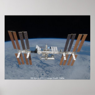 Plakat/internationale Weltraumstation Poster