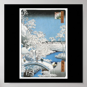 Plakat japanischen malenden C. 1856-1858