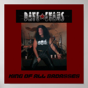 PLAKAT-KÖNIG OF ALL BADASSES DAVES EVANS POSTER