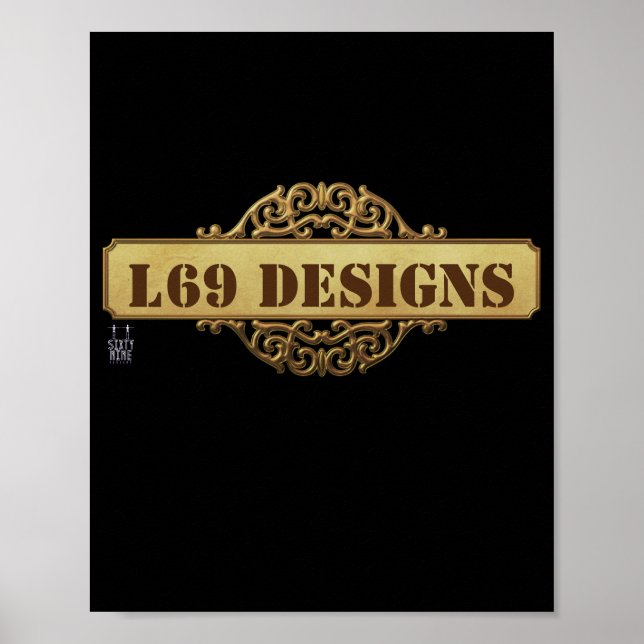 Plakat "L69 design logo" (Vorne)