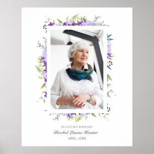 Plakat Lila Schattierungen Girlande In Lieber Erin