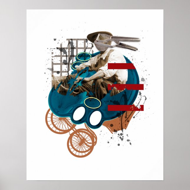 Plakat "Mensch auf Rädern" (Vorne)