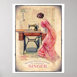 PLAKAT "NÄHMASCHINE"