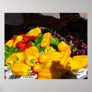 Plakat - Paprikaschoten für Verkauf