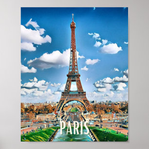 Plakat Paris Foto Vintage