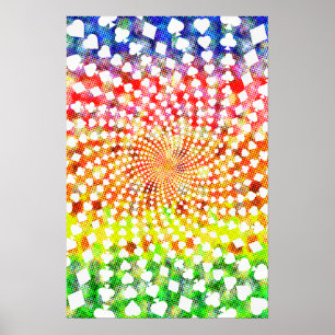 Plakat: Poker-Karten-Anzugs-Spirale Poster