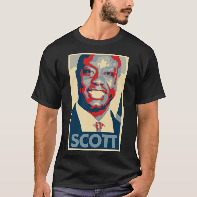 Plakat-politische Parodie Tims Scott T-Shirt (Vorderseite)