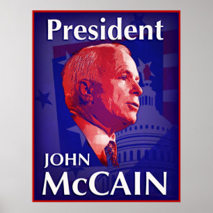 Plakat Präsidenten-John McCain