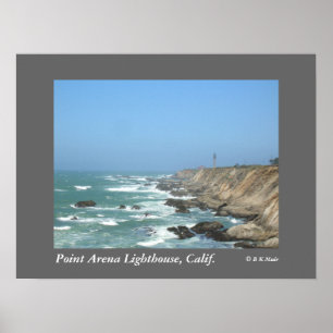 Plakat - Punkt-Arena-Leuchtturm, Calif.
