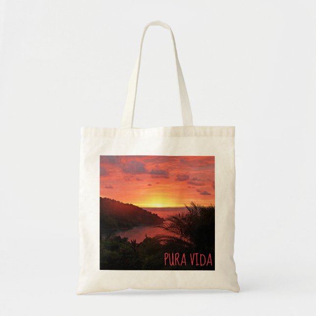 Plakat Pura Vida Sonnenuntergangsizzle-II Tragetasche (Vorne)