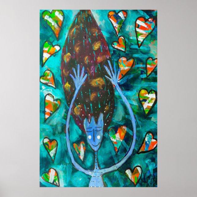 Plakat "Regen Liebe" (Vorne)