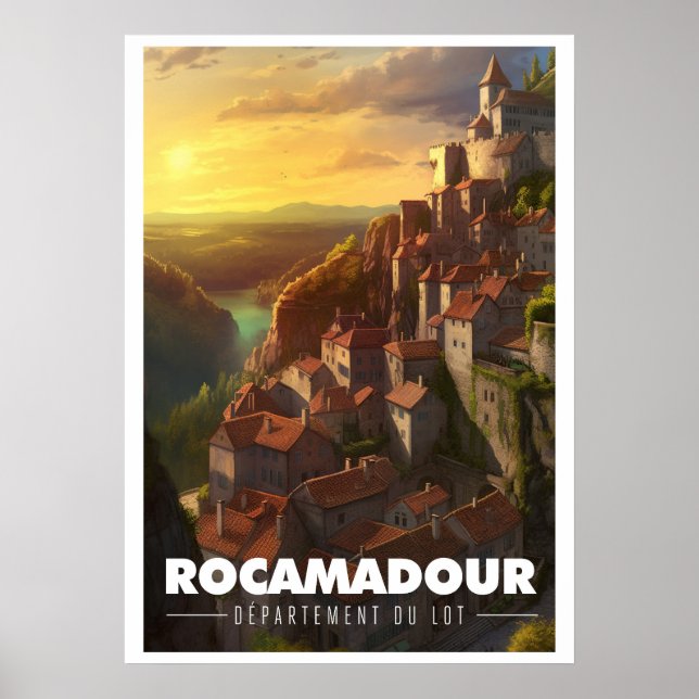 Plakat Rocamadour - Frankreich - Departement Lot - (Vorne)