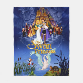 Plakat Schwan-Prinzessin-Film Fleecedecke