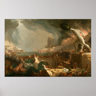 Plakat The Course of Empire Zerstörung Cole T.