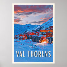 Plakat Val Thorens Skistation