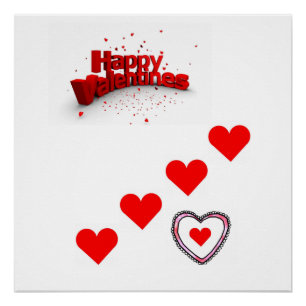 Plakat Valentinstag Poster