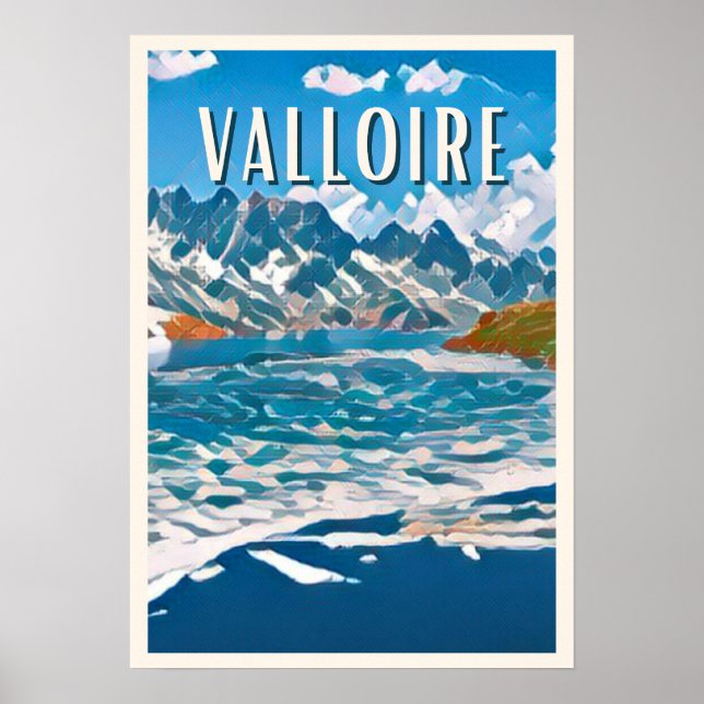 Plakat Valloire Skistation (Vorne)